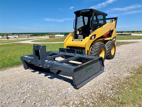 grading scraper for skid steer|skid steer grading.